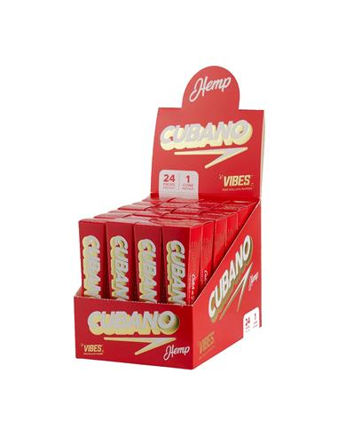 Cono King Size 24 Pack por Caja Cubano Hemp - Vibes