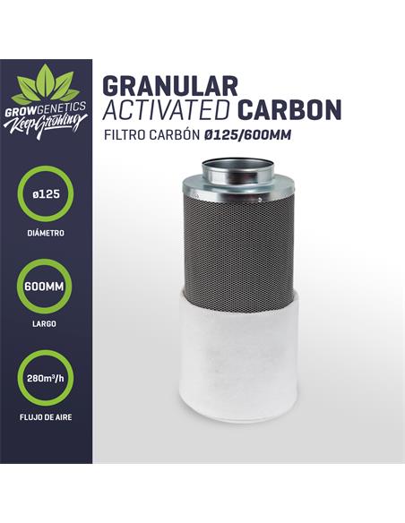 Filtro Carbon 125x600mm - Grow Genetics