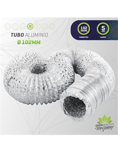 Tubo Aluminio Flexible 102mm X 5mt - Grow Genetics