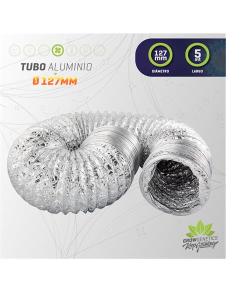 Tubo Aluminio Flexible 127mm X 5mt - Grow Genetics
