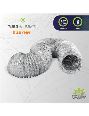 Tubo Aluminio Flexible 127mm x 2mt - Grow Genetics