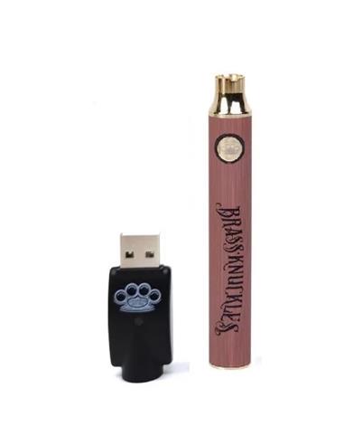 Brass Knuckles - Vape Battery - Wood
