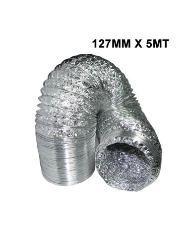 Tubo Aluminio Flexible 127MM x 10MTS