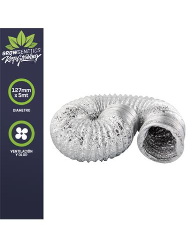 Tubo Aluminio Flexible 127mm X 5mt - Grow Genetics