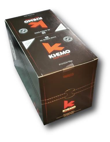 Khemo Filtro Premium Slim Gum Stripe Caja 10 Bolsas 120 Unidades