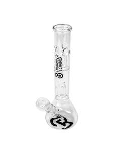 Glass Bong 35.50cm 12 Percolator With Double Dome and Clear - Burning Loving