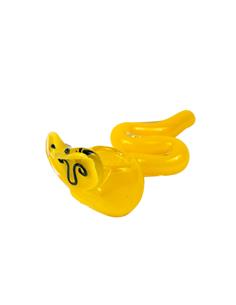 Glass Animal Pipe Size Big Type Snake Cobra Color Yellow - Burning Loving