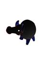 Glass Animal Pipe Size Big Type Buffalo Color Black - Burning Loving