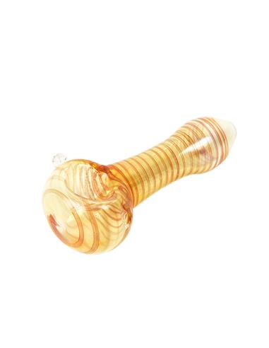 Glass Pipe 3 Silver fumed With Red lining x 2 Unidades - Burning Loving