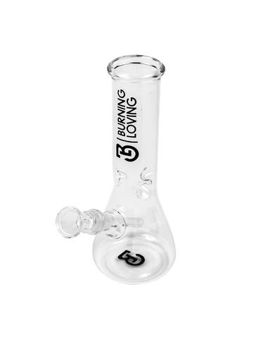 Glass Bong 20.30cm 8 Clear-Conical - Burning Loving