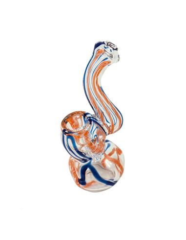 Glass Bubbler Size 4 MultiColor lining Mixed Color - Burning Loving