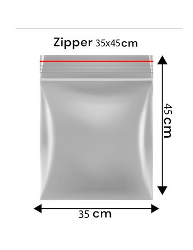Bolsa Zip 40 x 50cm (pack 100 unid) - Qnubu