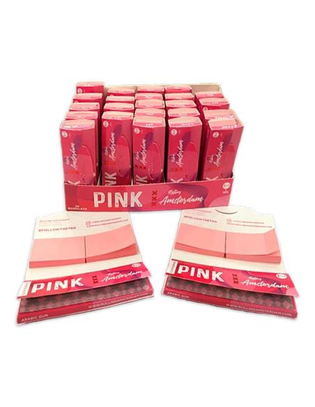 Papelillo Extra Fino PINK + Tips 1 1/4 25 Unidades - Rolling Amsterdam