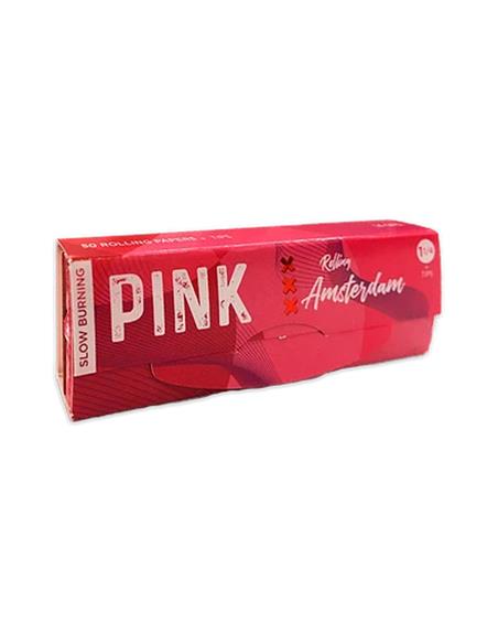 Papelillo Extra Fino PINK + Tips 1 1/4 25 Unidades - Rolling Amsterdam
