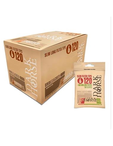 Slim Filter Tips BIO 1 1/4 120 + 50 Bio Rolling Paper - Dark Horse