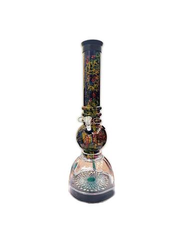 Bong Diseño Graffiti Mediano Acrilico con Luz